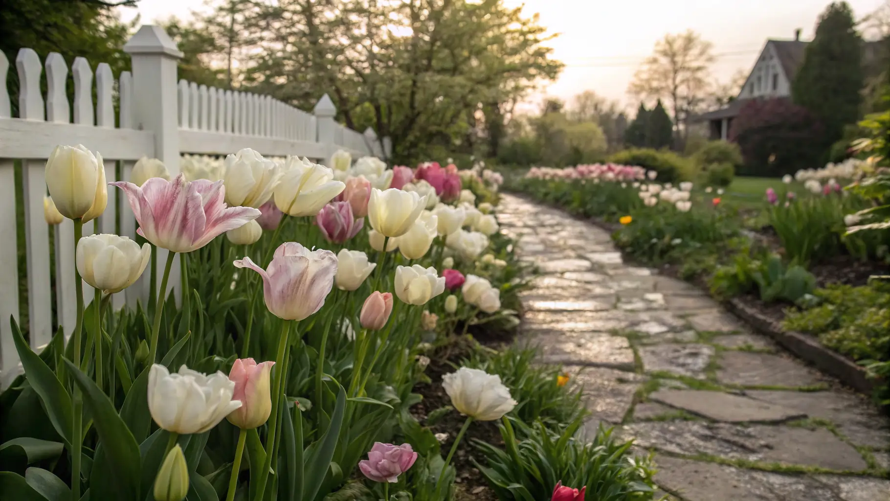 dreamy tulip garden