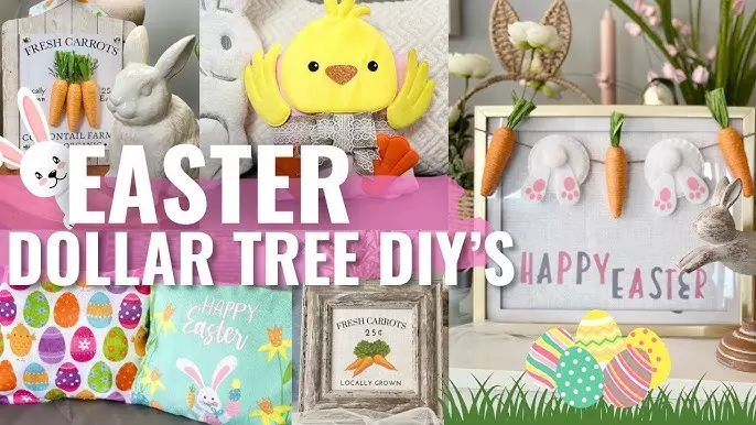 Easy Dollar Tree Easter Crafts Ideas for Fun Spring Decorations 2 easy dollar tree
