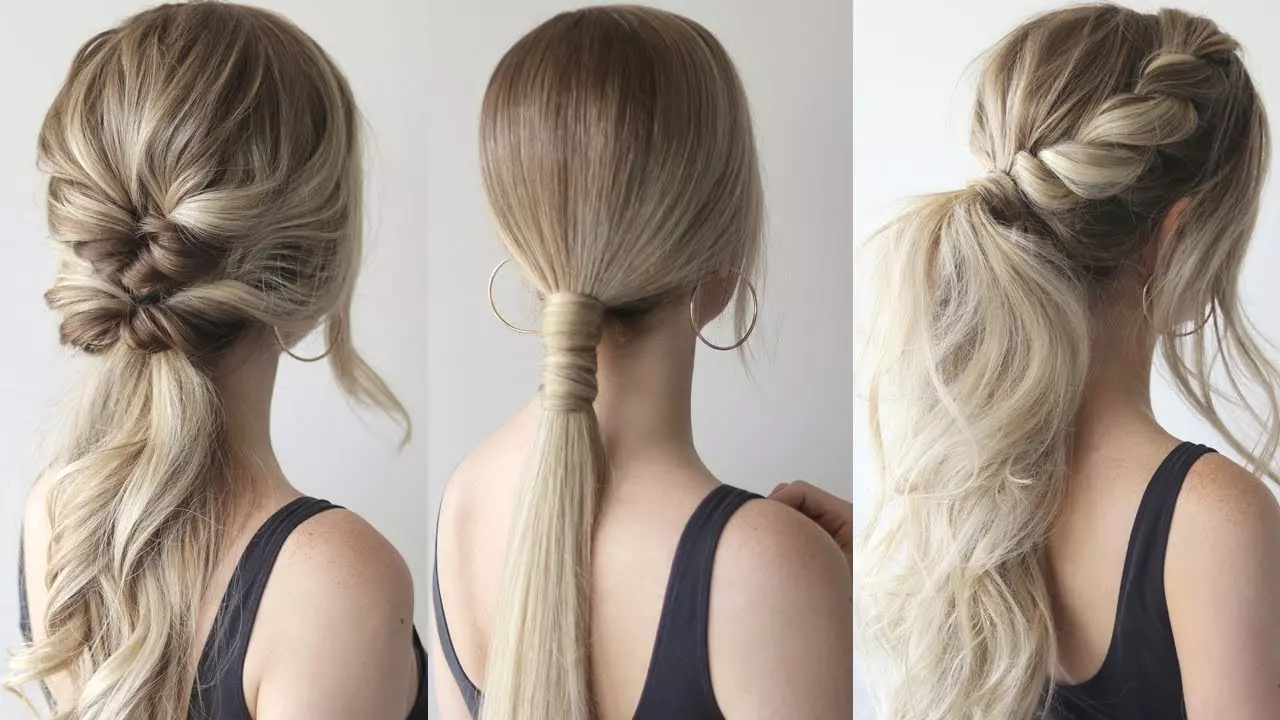 elegant ponytail hair