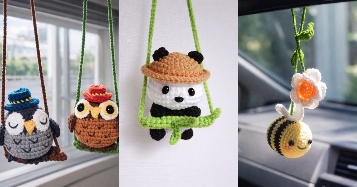 crochet animal car