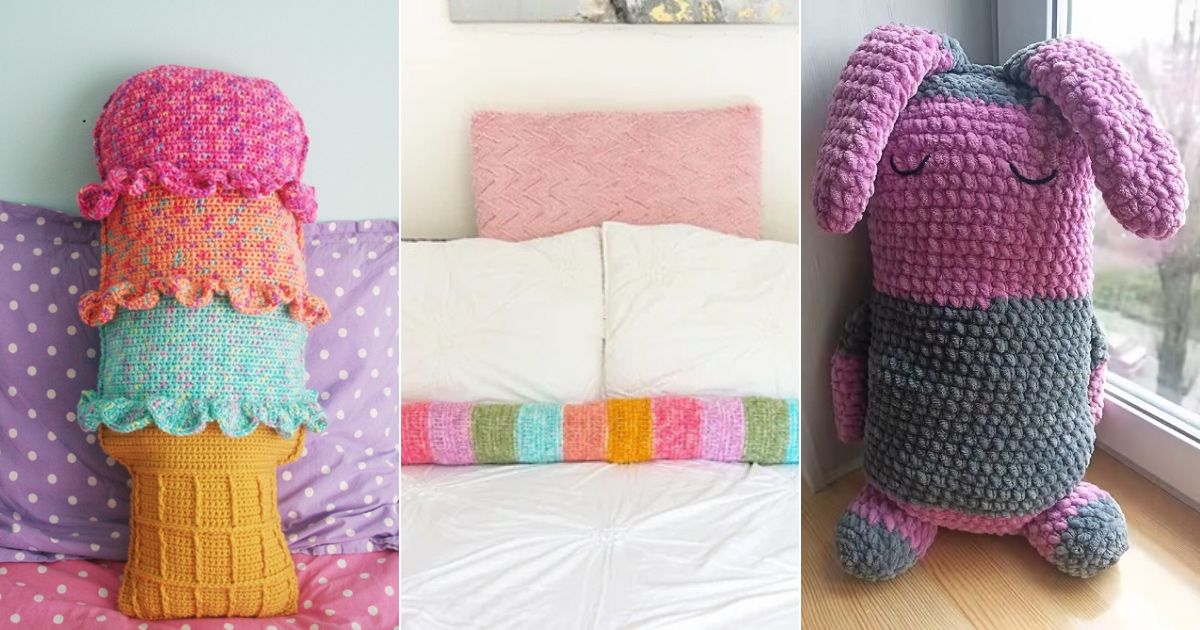 crochet body pillow