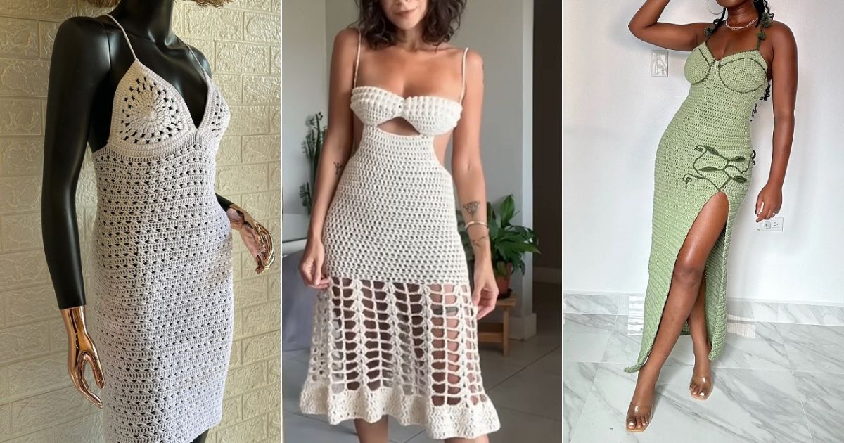 crochet bralette dress
