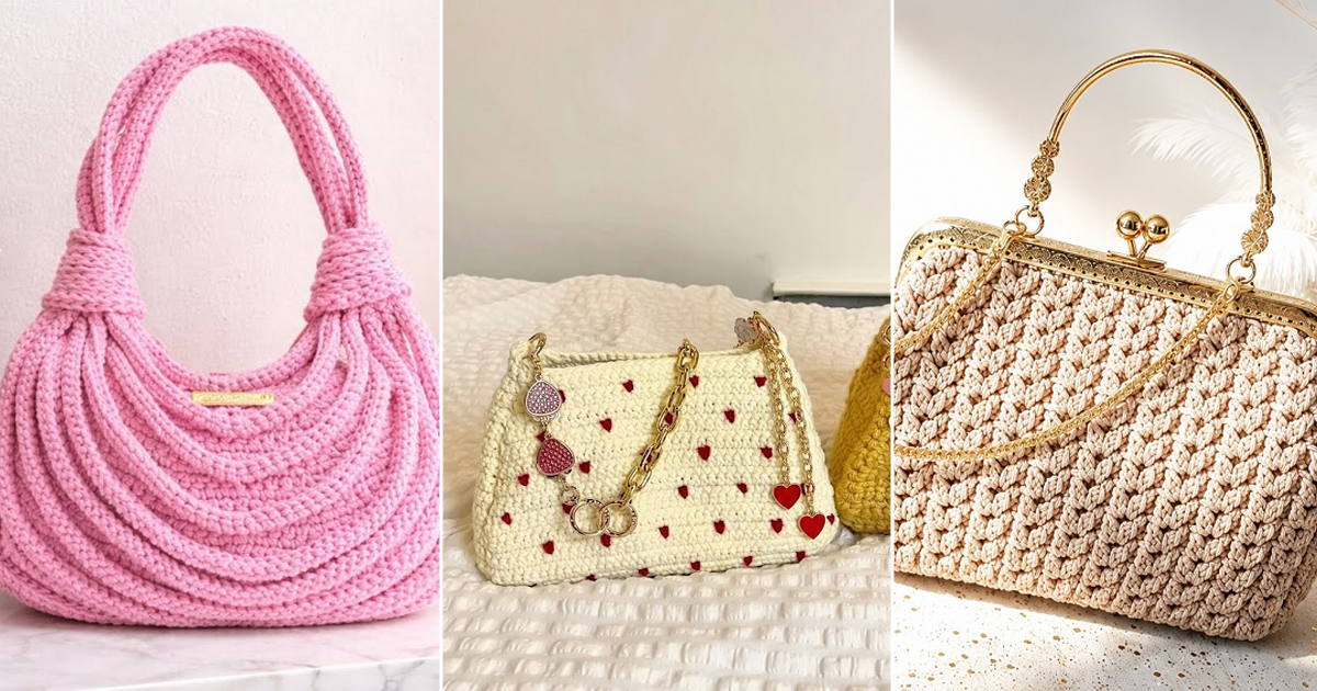 crochet coach bag