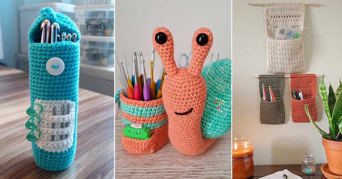 crochet tool caddy