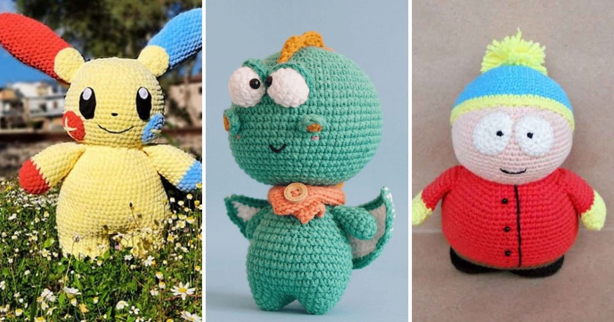crochet fat cartoons