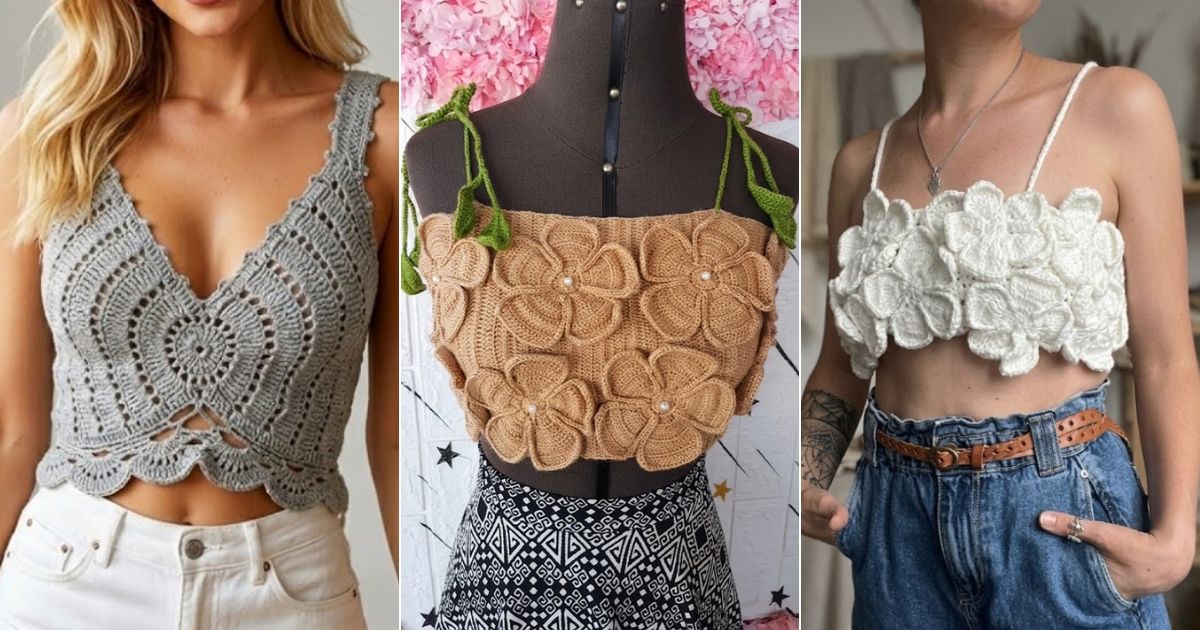 crochet floral zara