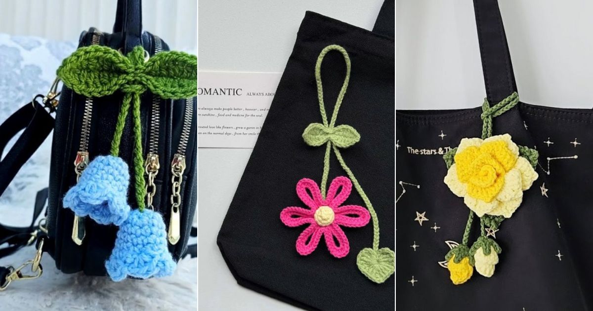 Crochet Flower Charms