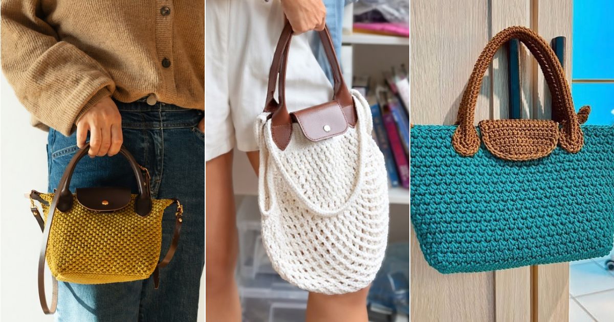 Crochet Longchamp Bag