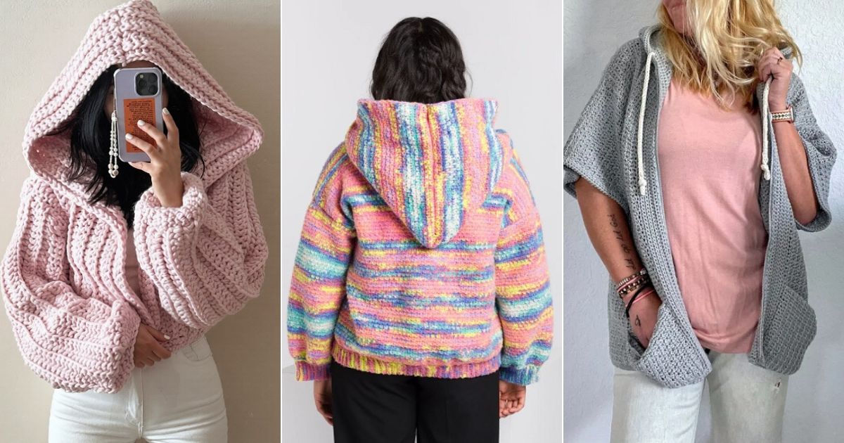 Crochet Oversized Hoodie