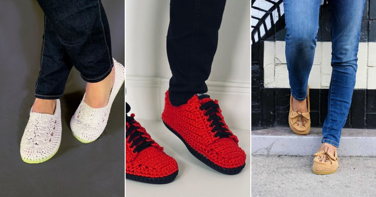 crochet summer shoe