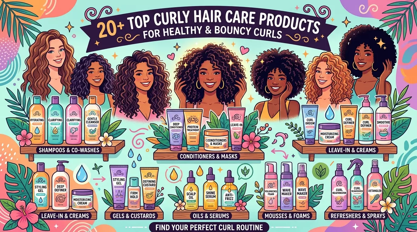 20+ Top Curly Hair Care Products for Healthy and Bouncy Curls 2 curly hair care