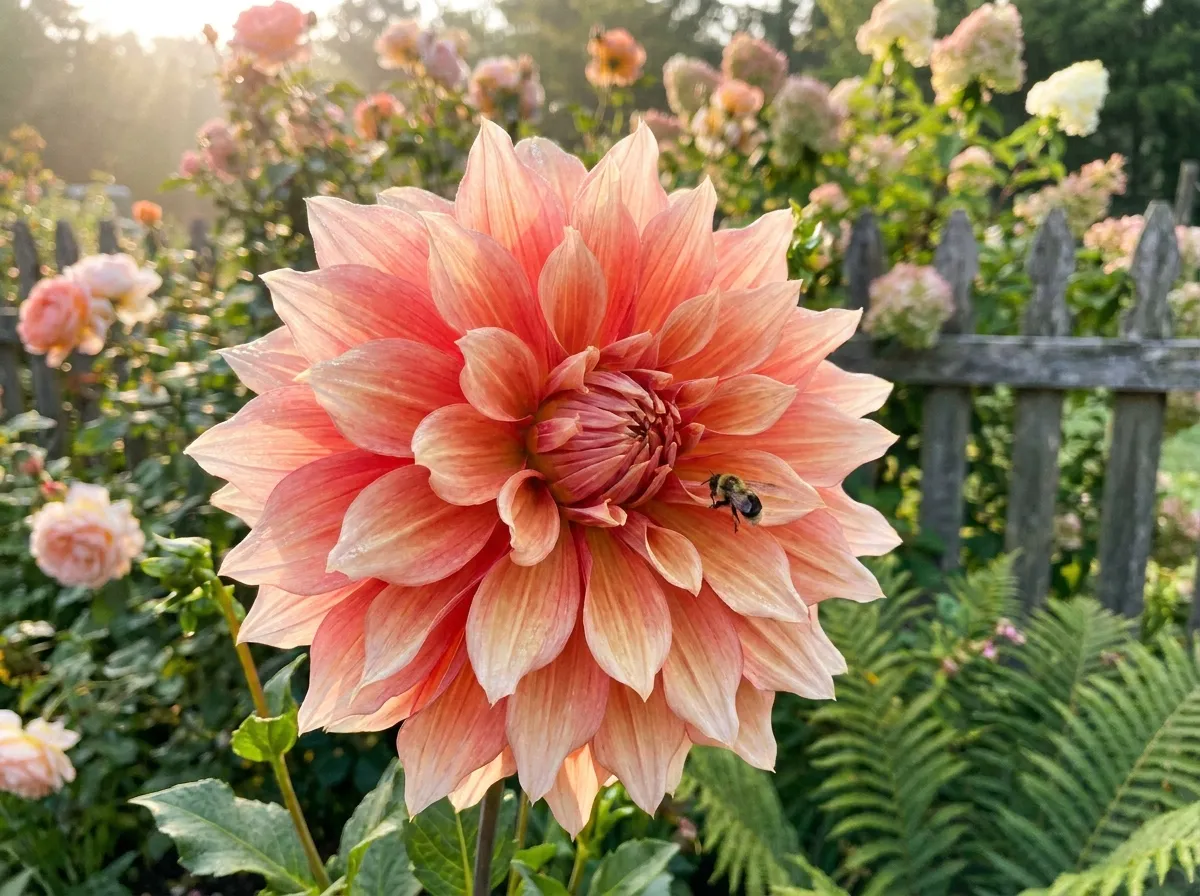 essential dahlia flower