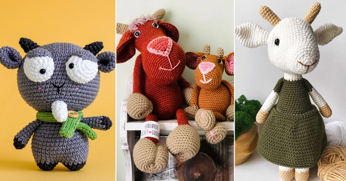 free amigurumi goat