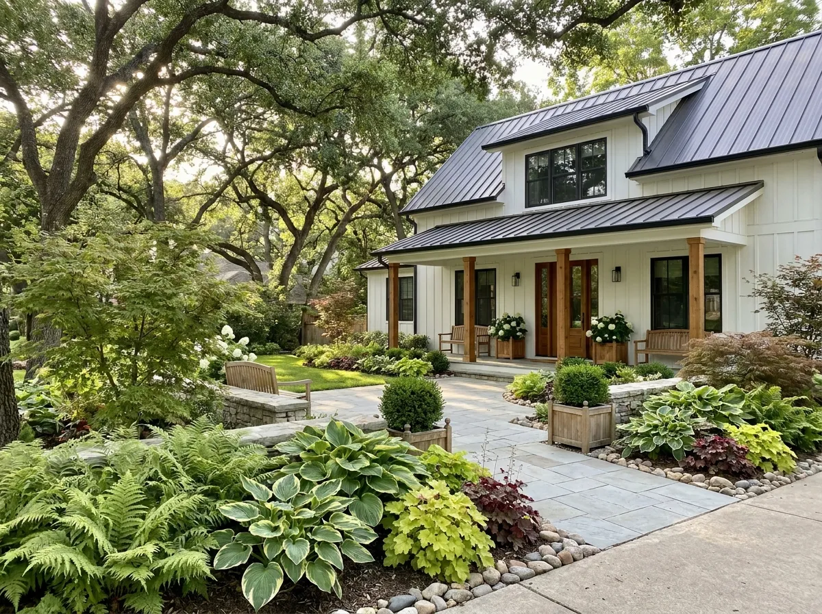 8 Smart Front Yard Landscaping Ideas for Shady Yards with Low Light 2 smart front yard