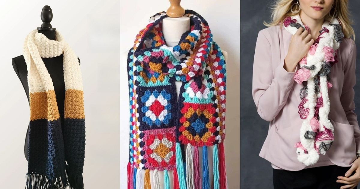 crochet scarf free