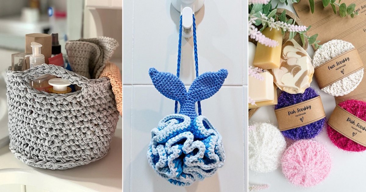 scrap yarn bathroom