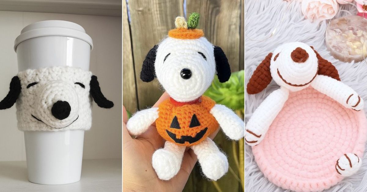 unique crochet snoopy
