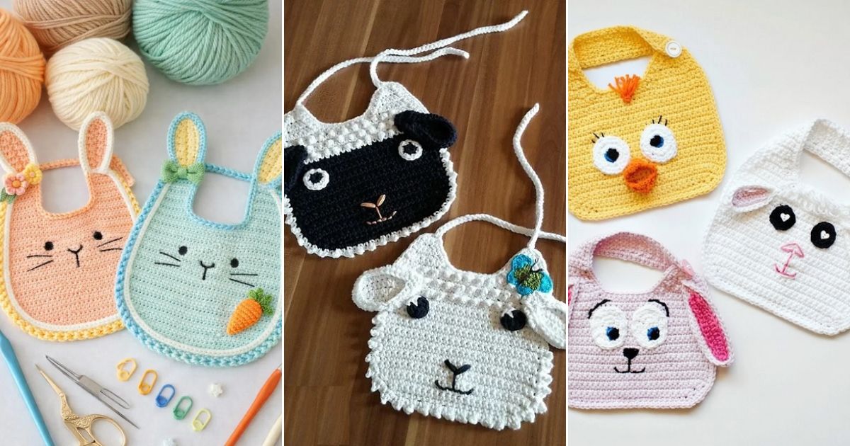 animal baby bibs