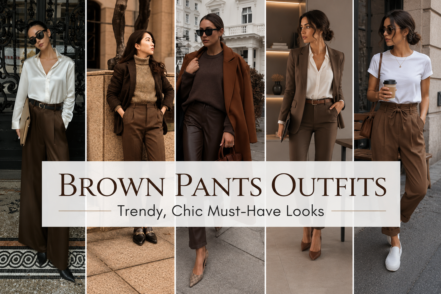 brown pants outfits
