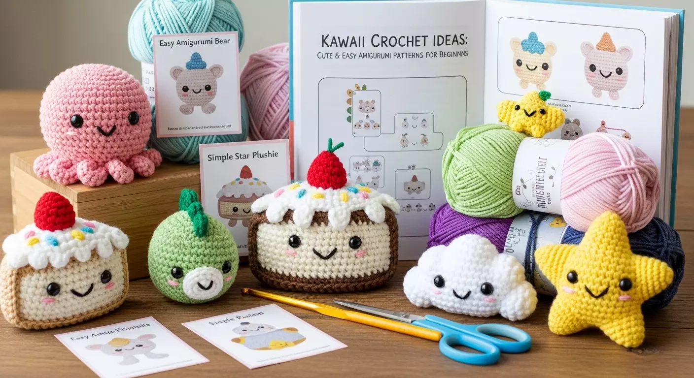 Kawaii Crochet IdeasCute & Easy Amigurumi Patterns for Beginners 9 kawaii crochet