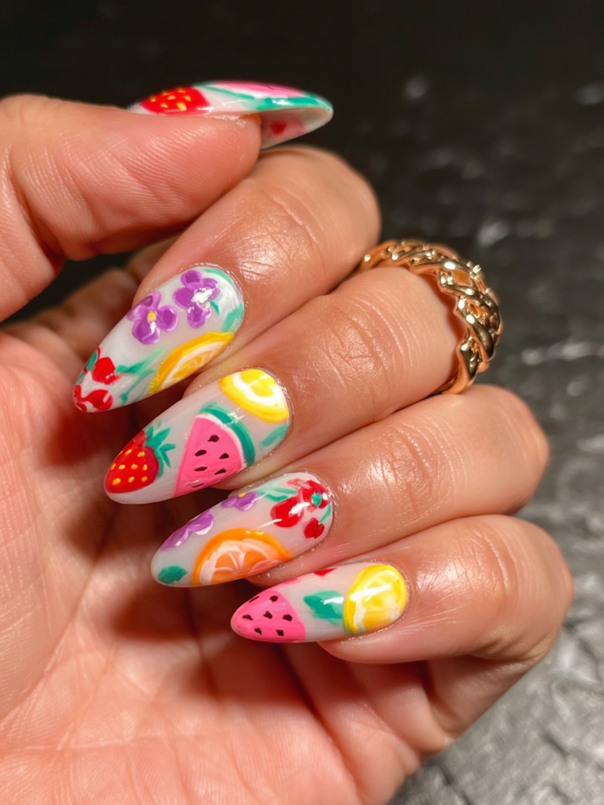 22 Summer Nails Ideas 2025 With Trendy Designs For Short And Long Almond, Square And Oval Shape 1 summer nails ideas