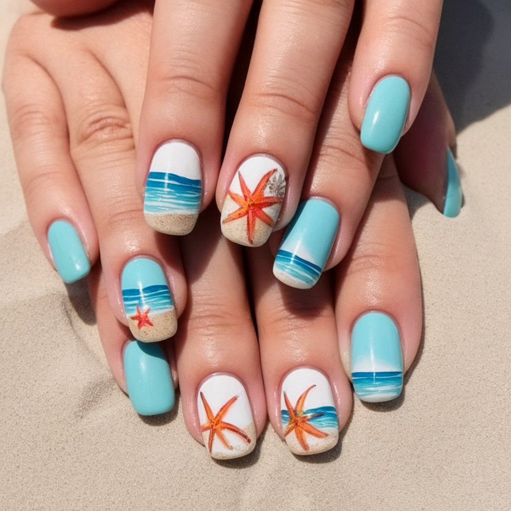 sea nails ideas