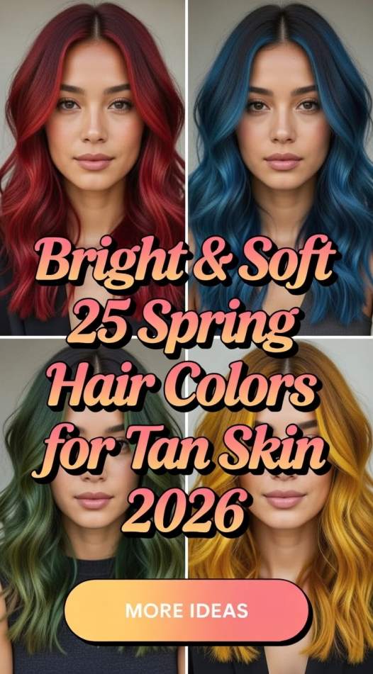 25 Bright & Soft Spring Hair Colors for Tan Skin 2026 6 bright amp soft