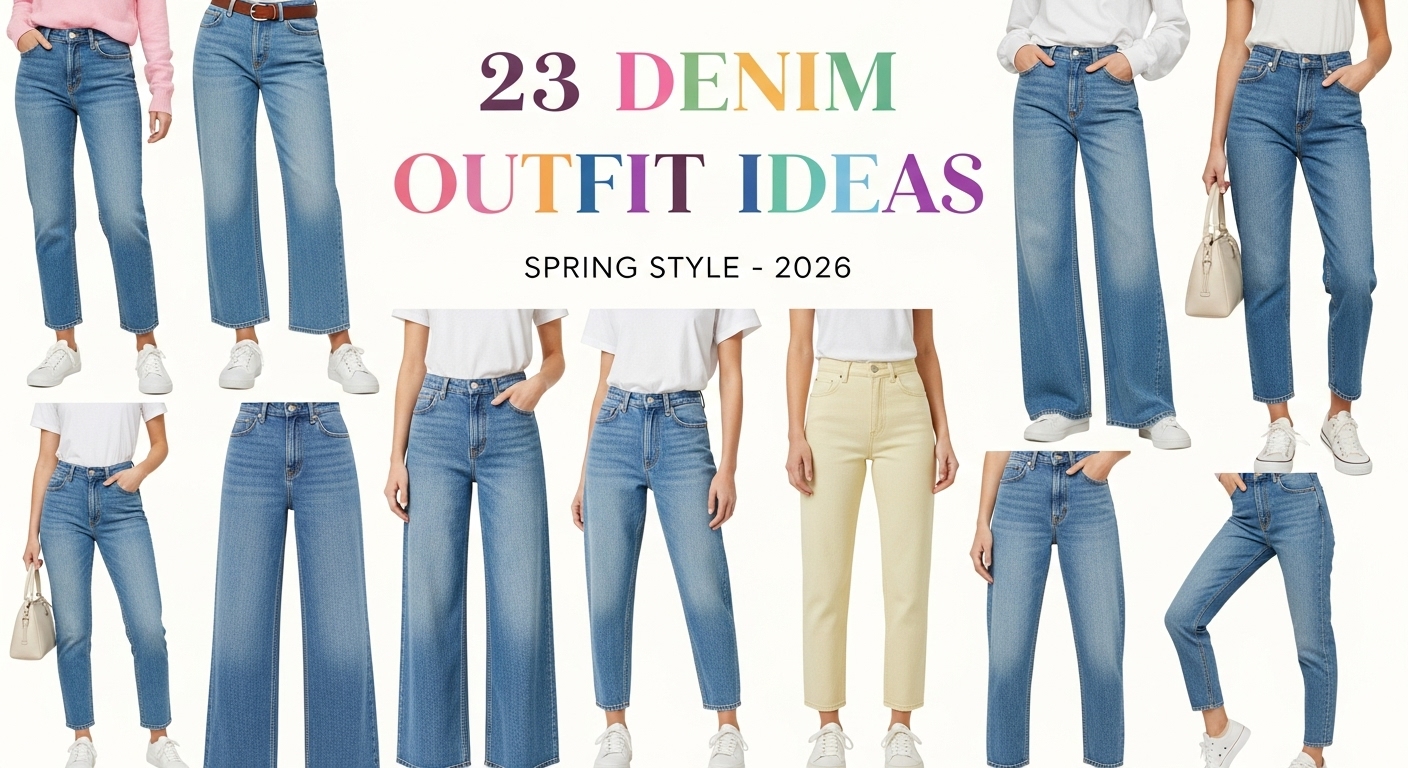 Must-Have Spring Jeans Outfits 2026: 23 Casual & Classy Denim Looks 8 musthave spring jeans
