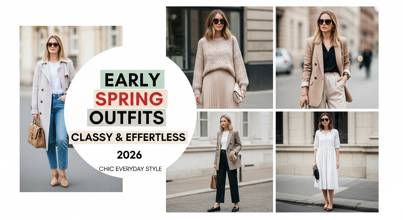 23 Classy Early Spring Outfit Ideas 2026 for Effortless European Style 9 classy early spring