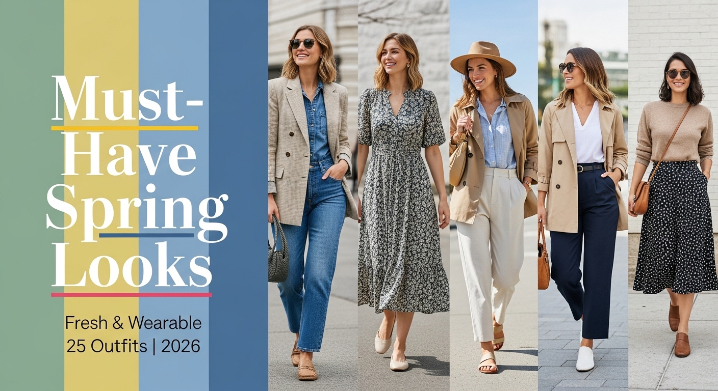 Must-Have Looks for Spring 2026 – 25 Fresh & Wearable Outfits 10 musthave looks spring