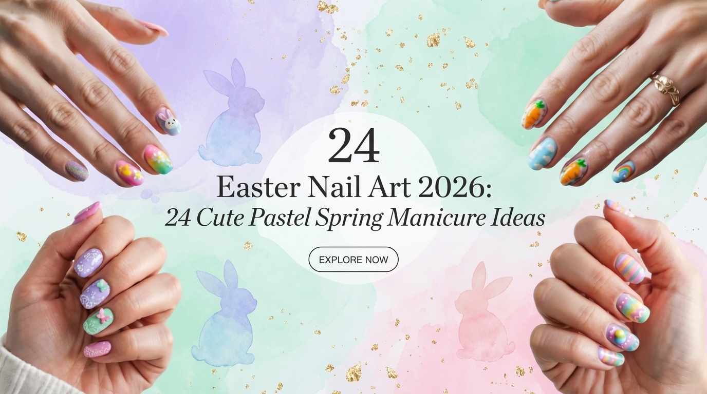 cute easter nail