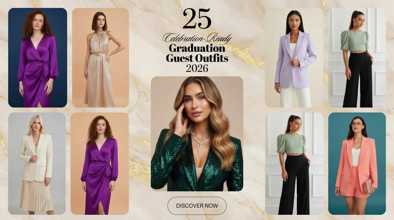 25 Graduation Guest Outfit Ideas 2026 – Stylish & Celebration-Ready Looks 7 graduation guest outfit