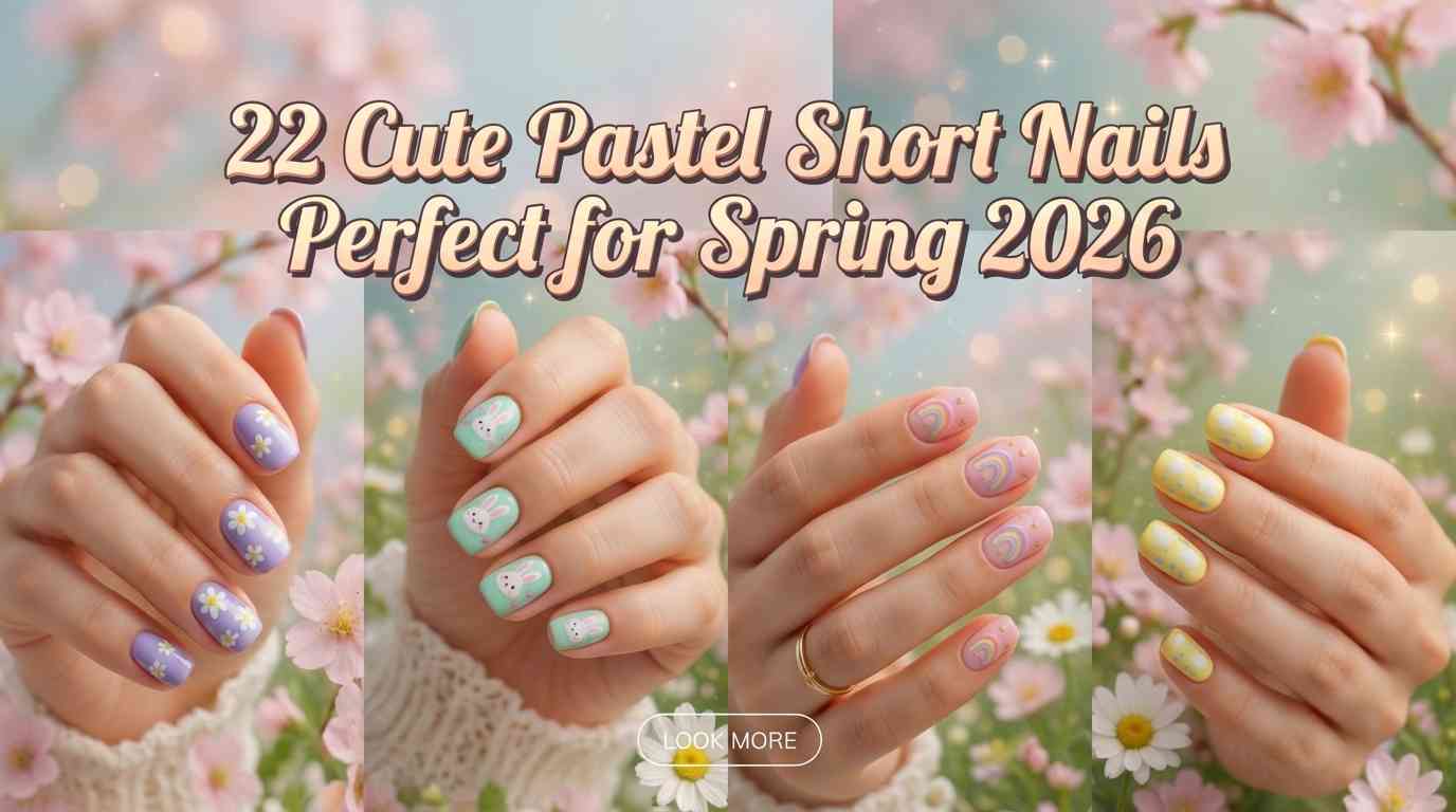 minimal pastel nails