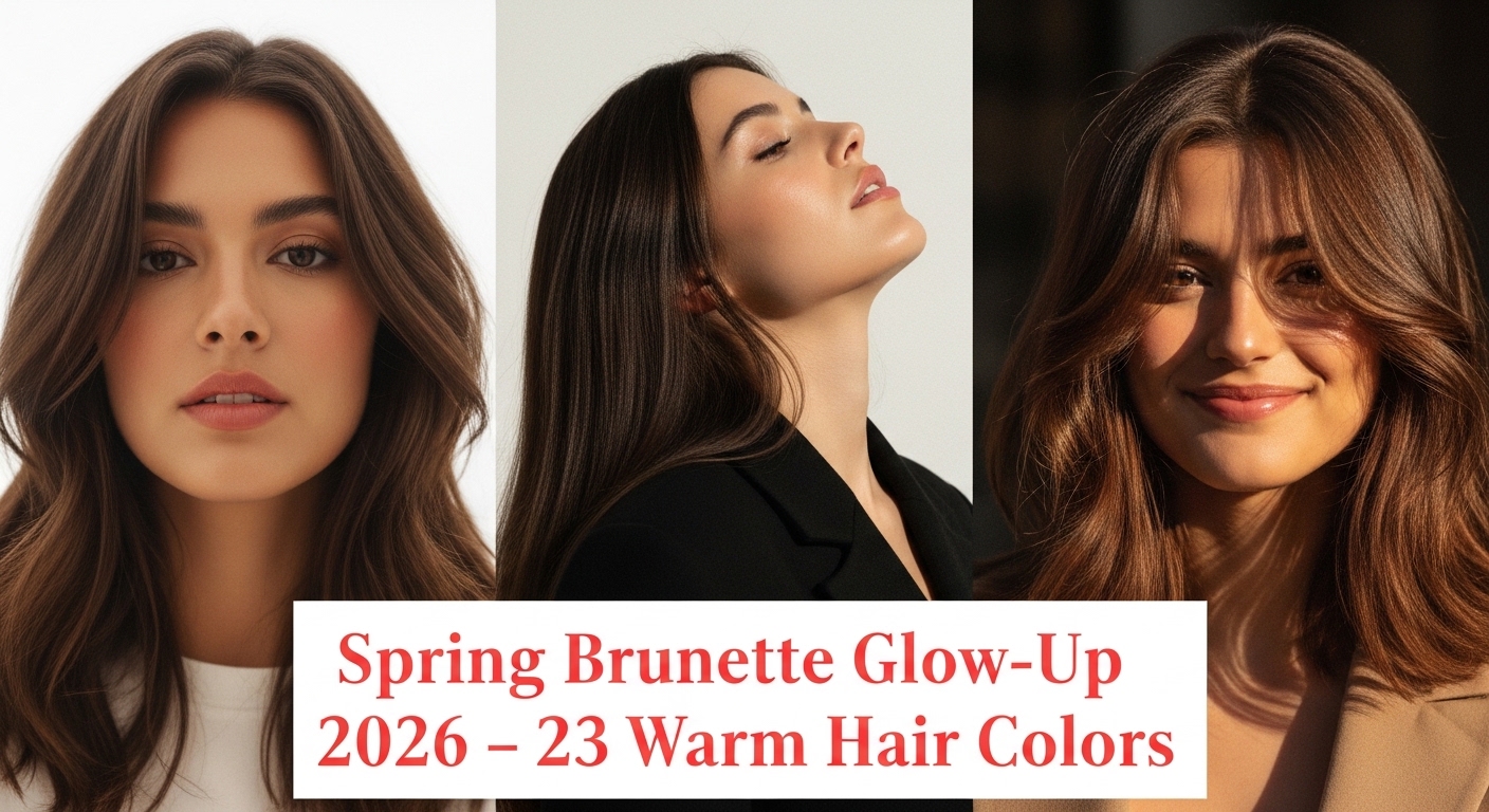 Spring Brunette Glow-Up 2026 – 23 Warm Hair Colors 4 spring brunette glowup