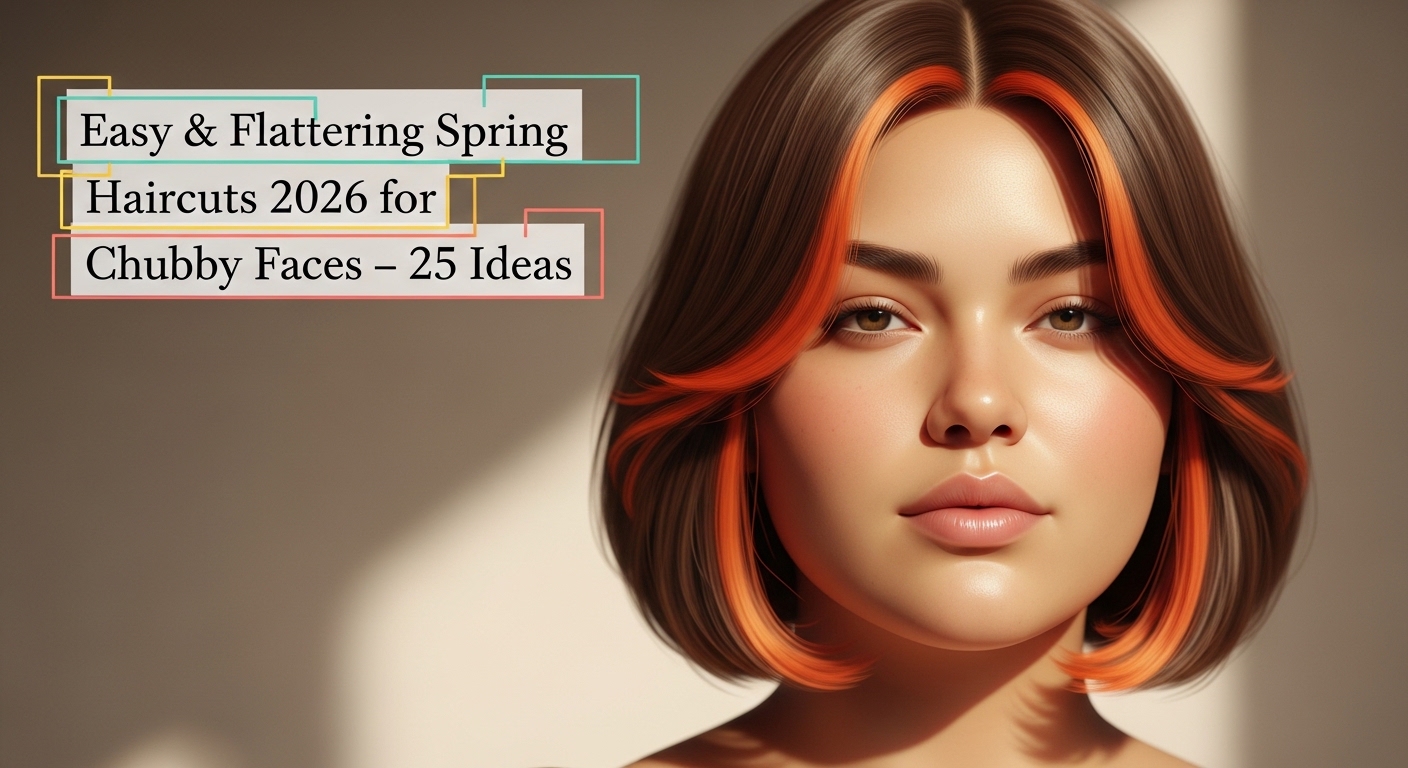Easy & Flattering Spring Haircuts 2026 for Chubby Faces – 25 Ideas 5 easy amp flattering