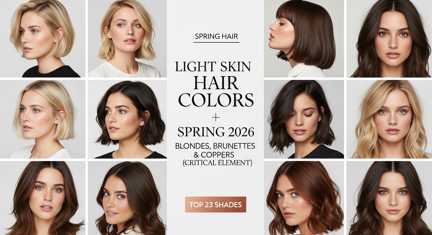 23 Light Skin Spring Hair Colors 2026: Blondes, Brunettes & Coppers 7 light skin spring