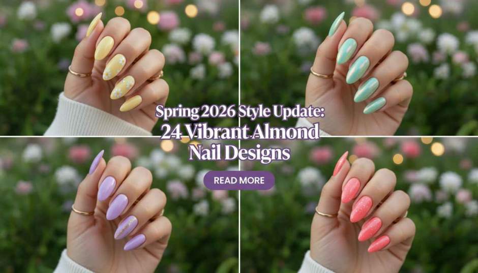 almond spring nails