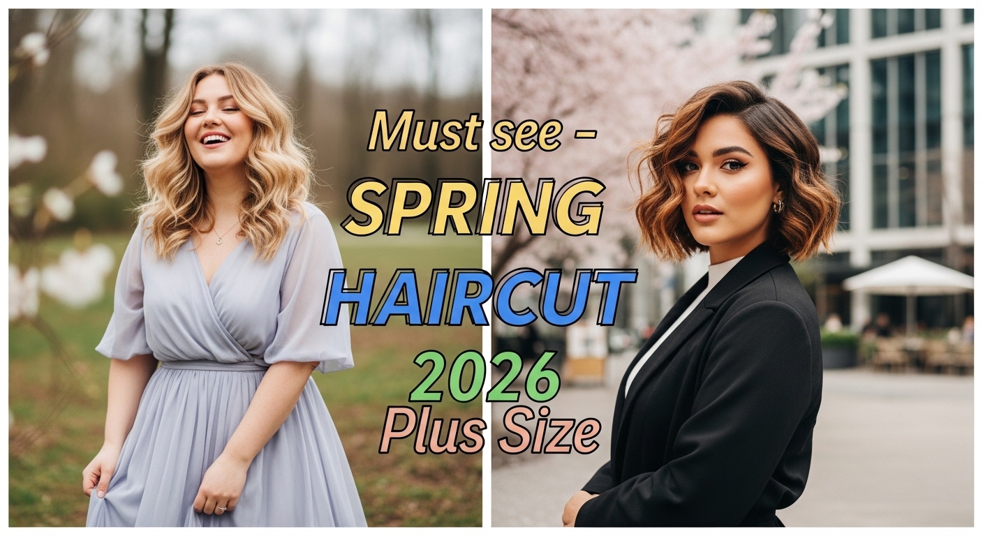 27 Flattering Spring Haircuts for Plus Size Women (Easy & Fresh 2026) 2 flattering spring haircuts