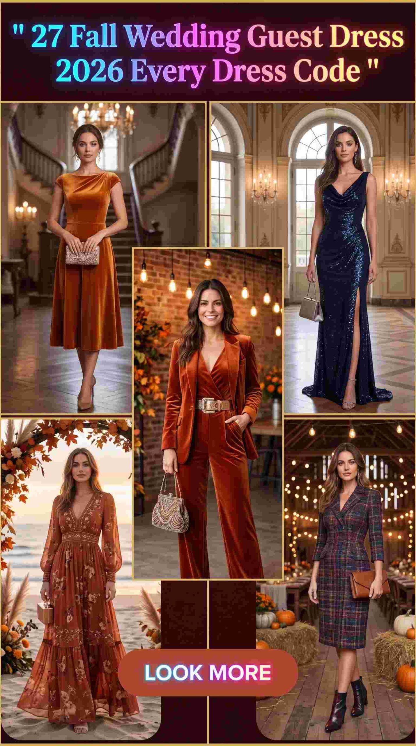 fall wedding guest