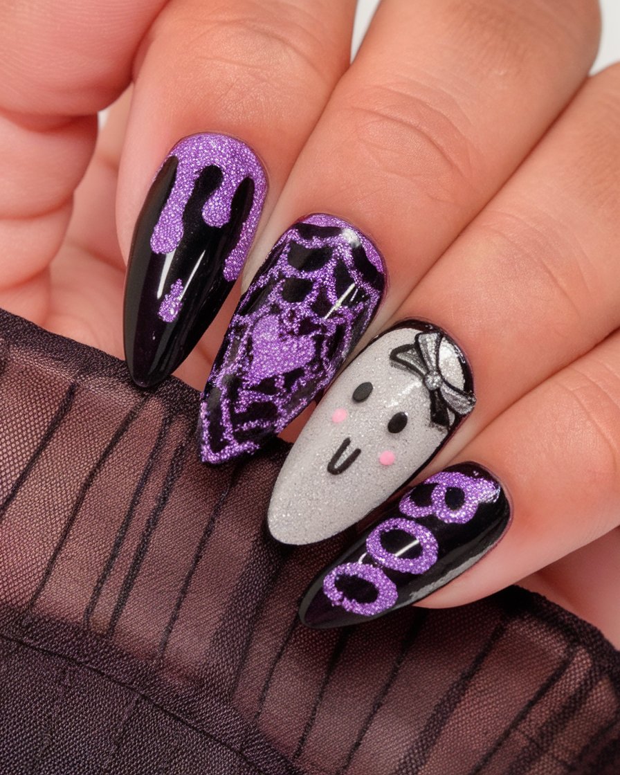 spooky halloween nails