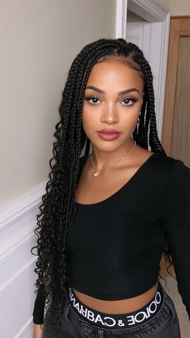 21 Winter Braids Hairstyles for Black Women 2025-2026 7 winter braids hairstyles