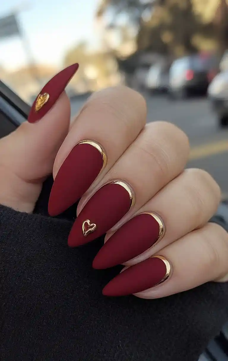 stunning wine nails