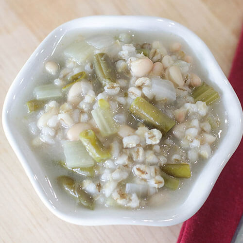Bean and Barley Soup (Instant Pot, Stove Top) 5 bean barley soup