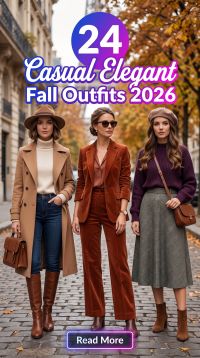 24 Casual Elegant Fall Outfits 2026 Comfy & Effortlessly Chic for Women 5 casual elegant fall