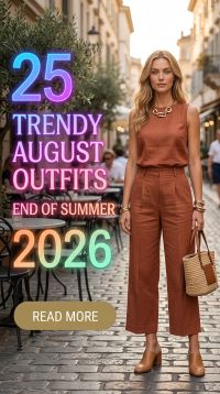 25 Trendy August Outfits for Women 2026 End of Summer Style Ideas 1 trendy august outfits