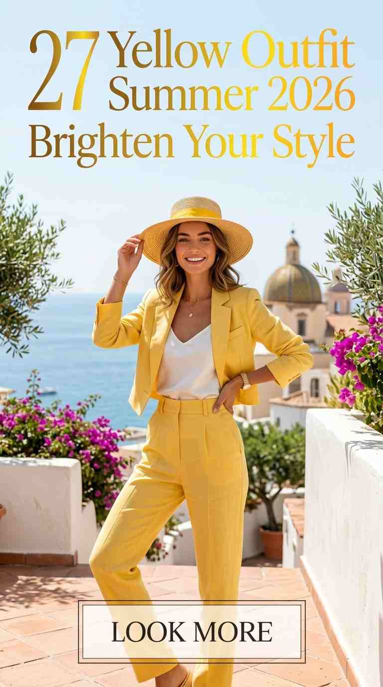 Summer Yellow Outfits 2026 – 27 Stunning Looks to Brighten Your Style 7 summer yellow outfits