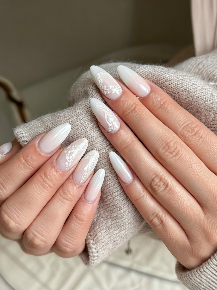 21 Gorgeous Milky White Nails Ideas for 2025–2026 2 gorgeous milky white