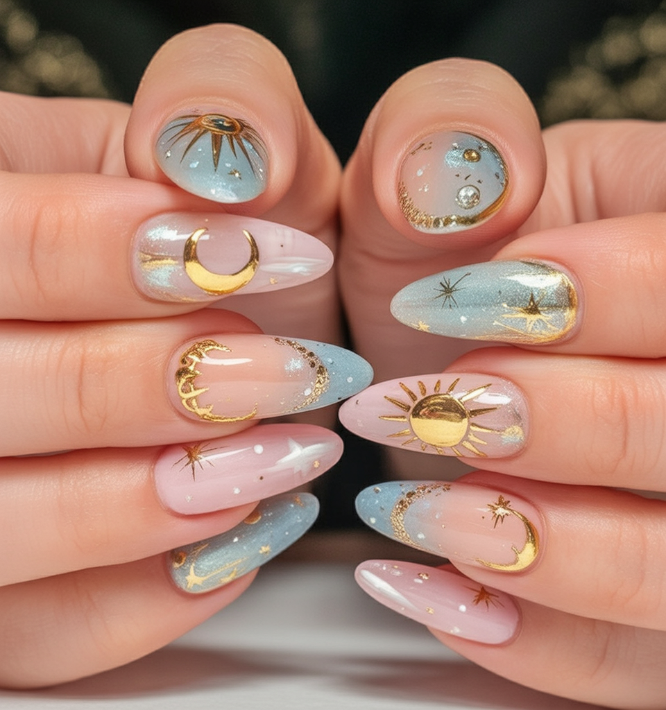 winter solstice nails