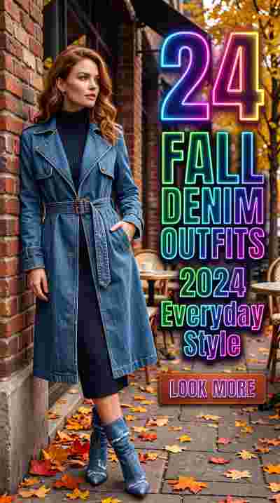 fall denim outfits