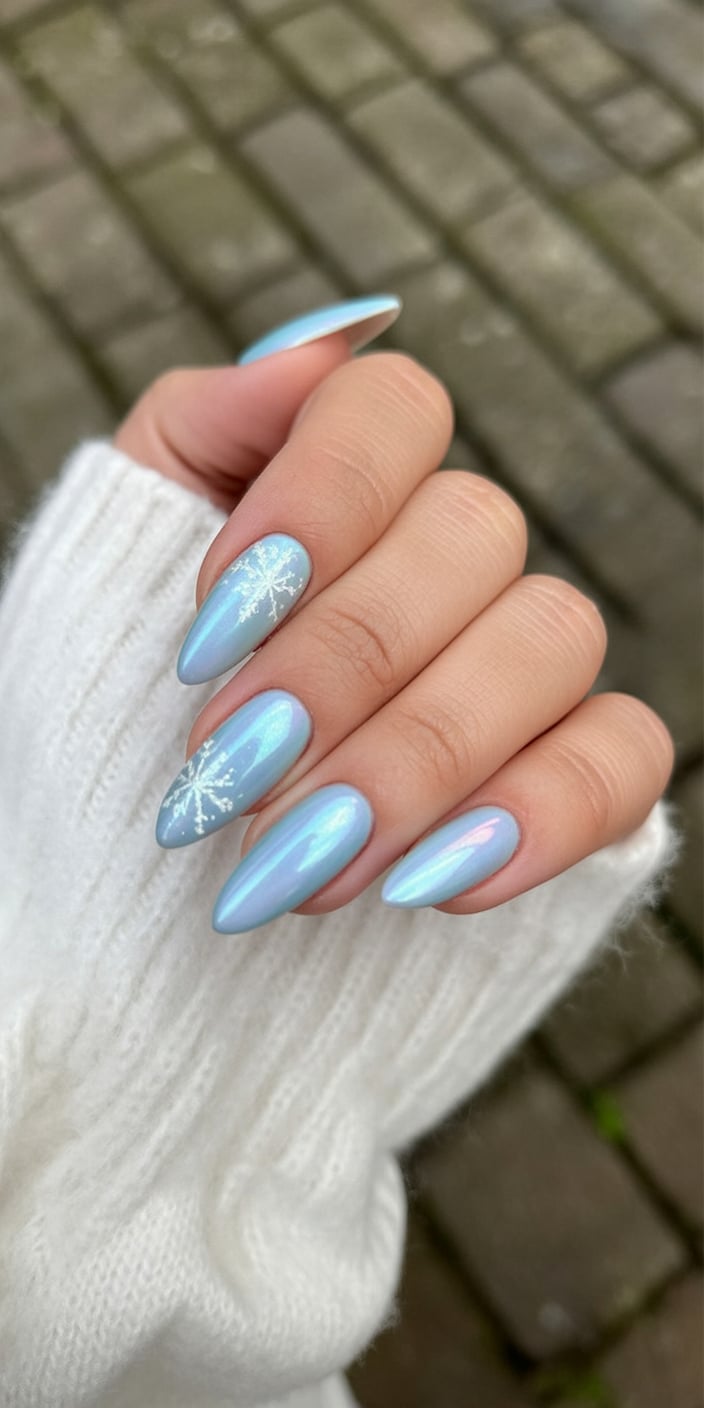 winter season nails